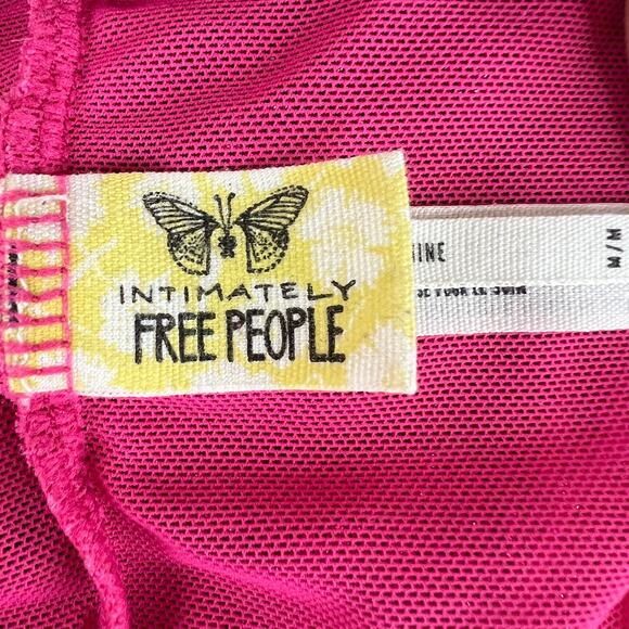 Free People Intimately Metallic Demis Pink Lace Bra Adjustable Tank M Medium - Picture 7 of 9